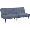 HOMCOM-Divano-Letto-Singolo-con-Schienale-Regolabile-e-Rivestimento-in-Tessuto-Effetto-Lino-Azzurro-e-Nero