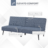 HOMCOM-Divano-Letto-Singolo-con-Schienale-Regolabile-e-Rivestimento-in-Tessuto-Effetto-Lino-Azzurro-e-Nero