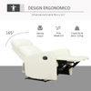 HOMCOM-Poltrona-Relax-Reclinabile-170°-con-Poggiapiedi-Regolabile-Ergonomica-in-Similpelle-65-×-92-×-100cm-Crema