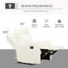 HOMCOM-Poltrona-Relax-Reclinabile-170°-con-Poggiapiedi-Regolabile-Ergonomica-in-Similpelle-65-×-92-×-100cm-Crema