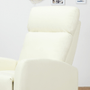 HOMCOM-Poltrona-Relax-Reclinabile-170°-con-Poggiapiedi-Regolabile-Ergonomica-in-Similpelle-65-×-92-×-100cm-Crema