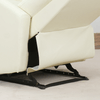 HOMCOM-Poltrona-Relax-Reclinabile-170°-con-Poggiapiedi-Regolabile-Ergonomica-in-Similpelle-65-×-92-×-100cm-Crema