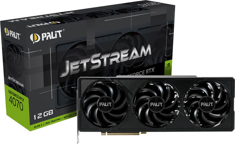 Palit-NED4070019K9-1047J-scheda-video-NVIDIA-GeForce-RTX-4070-12-GB-GDDR6X--Palit-RTX4070-JetStream-PCIe4-12GB-DDR6X-HDM