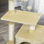 PawHut-Tiragraffi-per-Gatti-con-Cuccia-Pallina-e-Pali-in-Corda-Sisal-Beige-50-x-30-x-80cm