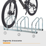 HOMCOM-Rastrelliera-Portabiciclette-Parcheggio-per-3-Biciclette-in-Acciaio-76x33x27-cm-Argento