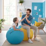 Leitz-Ergo-Cosy-Grigio-Interno-Rotondo--Leitz-Ergo-Cosy-Sitting-Ball-Velvet-Grey-