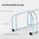 HOMCOM-Rastrelliera-Portabiciclette-Parcheggio-per-3-Biciclette-in-Acciaio-76x33x27-cm-Argento