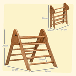 HOMCOM-Triangolo-da-Arrampicata-Pieghevole-per-Bambini-3--Anni-in-Legno-di-Faggio-90x64x70-cm-Marrone-chiaro