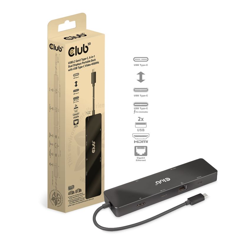 CLUB3D-CSV-1584-replicatore-di-porte-e-docking-station-per-laptop-Cablato-USB-3.2-Gen-2--3.1-Gen-2--Type-C-Nero