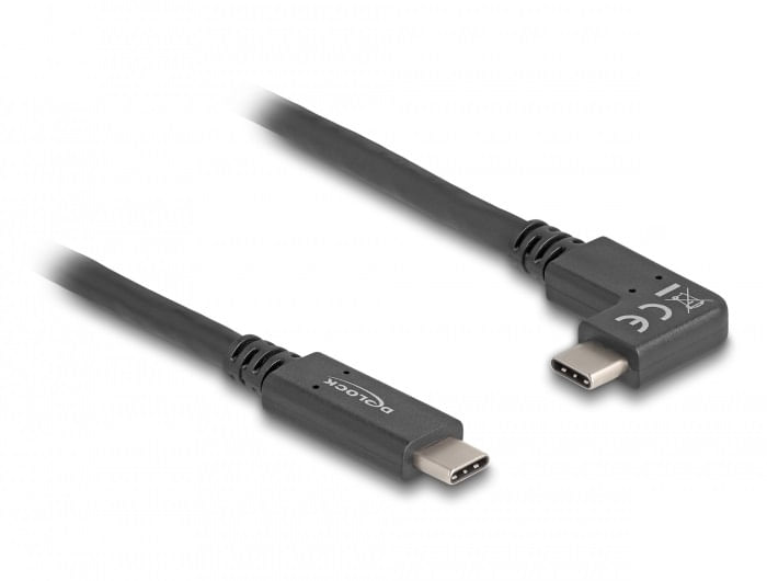 Delock---USB-Kabel---24-pin-USB-C--M--zu-24-pin-USB-C--M---gewinkelt---USB-3.2-Gen-2---3-A---1-m---USB-Power-Delivery--6