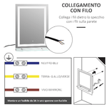 Kleankin-Specchio-da-Bagno-con-Luci-a-LED-Interruttore-Touch-e-Mensola-in-Vetro-70x50cm