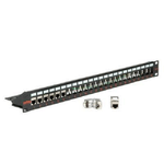 ROLINE Cat. 6 19"-Keystone Patch Panel STP, black