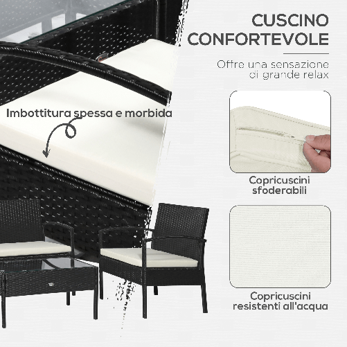 Outsunny-Set-Mobili-da-Giardino-in-Rattan-Sintetico-Composto-da-1-tavolino-2-poltrone-e-1-divano-a-2-posti-Nero-e-Crema