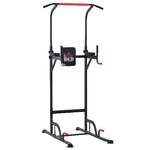 HOMCOM Barra per Trazioni Power Tower Stazione Fitness Multifunzione 181-229cm