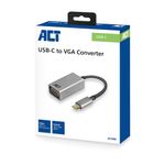 Adattatore-femmina-ACT-AC7000-da-USB-C-a-VGA-lunghezza-cavo-015-m-custodia-in-alluminio