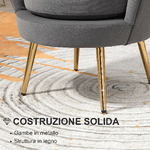 HOMCOM-Poltrona-Vintage-di-Design-in-Velluto-Grigio-Poltroncina-da-Camera-con-Schienale-Alto-76x67x74cm