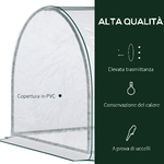 Outsunny-Oustunny-Serra-da-Giardino-con-Porte-Anteriori-a-Cerniera-in-Acciaio-e-PVC-250x100x80-cm