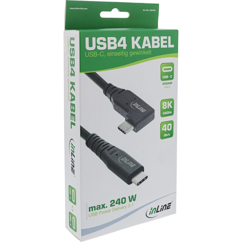 Cavo-USB4---USB-C-angolato-su-un-lato---PD-240W-8K60Hz---TPE-nero---15m