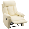 HOMCOM-Poltrona-Relax-Reclinabile-Imbottita-Ergonomica-con-Poggiapiedi-Similpelle-80-x-97-x-107cm-Crema