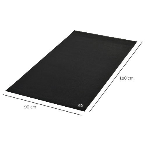 HOMCOM-Tappeto-Palestra-Ammortizzante-per-Tapis-Roulant-e-Cyclette-Tappetino-Fitness-in-PVC-Antiscivolo-180x90cm-Nero