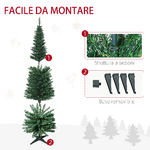 HOMCOM-Albero-di-Natale-Artificiale-180cm-con-390-Rami-Folti-Verde