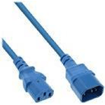 InLine Prolunga per apparecchio freddo - da C13 a C14 - blu - 03 m