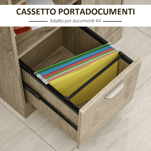 HOMCOM-Mobile-Multiuso-con-Cassetto-Schedario-Armadietto-e-Mensole-Cassettiera-Arredamento-Ufficio-Casa-Studio-72x55x76cm