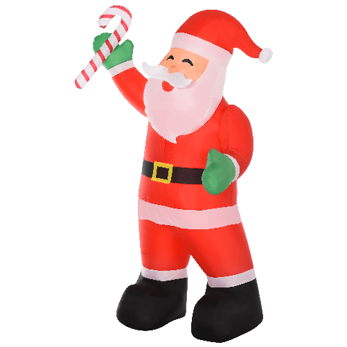 HOMCOM-Babbo-Natale-Gonfiabile-da-Esterno-243cm-Addobbi-Gionfiabili-di-Natale-Decorazione-Natalizia-con-Bastoncino-di-Zucchero-2-Luci-a-LED-Impermeabile-IP44