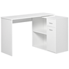 HOMCOM-Scrivania-Angolare-con-Cassetti-Estraibile-e-Scaffale-Girevole-360°-Bianca