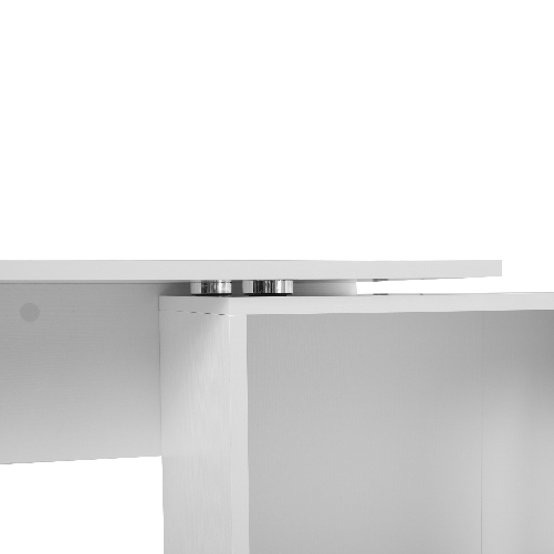 HOMCOM-Scrivania-Angolare-con-Cassetti-Estraibile-e-Scaffale-Girevole-360°-Bianca