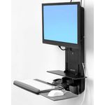 Ergotron 61-080-085 supporto da tavolo per Tv a schermo piatto 61 cm (24") Parete Nero