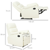 HOMCOM-Poltrona-Relax-per-Interni-Reclinabile-Manualmente-con-Cuscino-Imbottito-in-Similpelle-e-Acciaio-75x82x99-cm-Crema