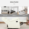 HOMCOM-Poltrona-Relax-per-Interni-Reclinabile-Manualmente-con-Cuscino-Imbottito-in-Similpelle-e-Acciaio-75x82x99-cm-Crema
