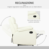 HOMCOM-Poltrona-Relax-per-Interni-Reclinabile-Manualmente-con-Cuscino-Imbottito-in-Similpelle-e-Acciaio-75x82x99-cm-Crema