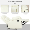 HOMCOM-Poltrona-Relax-per-Interni-Reclinabile-Manualmente-con-Cuscino-Imbottito-in-Similpelle-e-Acciaio-75x82x99-cm-Crema