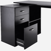 HOMCOM-Scrivania-Angololare-con-Cassettiper-PC-Scrivania-ad-Angolo-Forma-a-L-per-Ufficio-e-Casa-Ripiano-Estraibile-Nero