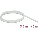 Delock Guaina protettiva intrecciata in fibra di vetro 5 m x 6 mm bianca