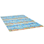 HOMCOM Tappeto Puzzle per Bambini 24 Pezzi in Schiuma EVA Impermeabile con Fondo Antiscivolo, Copertura 9㎡ Multicolore