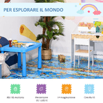 HOMCOM-Tappeto-Puzzle-per-Bambini-24-Pezzi-in-Schiuma-EVA-Impermeabile-con-Fondo-Antiscivolo-Copertura-9㎡-Multicolore