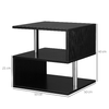 HOMCOM-Moderno-Tavolino-da-Caffe-Basso-Da-Salotto-per-Soggiorno-e-Sala-da-Pranzo-in-Legno-50x50x50-cm-Nero