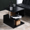 HOMCOM-Moderno-Tavolino-da-Caffe-Basso-Da-Salotto-per-Soggiorno-e-Sala-da-Pranzo-in-Legno-50x50x50-cm-Nero