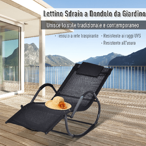 Outsunny-Lettino-Sedia-Sdraio-a-Dondolo-Zero-gravity-da-Giardino-ImpermeabileSedia-a-Dondolo-Esterno-con-Poggiatesta-Nero-160x61x79-cm