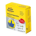 Avery Zweckform Avery 3861 etichetta autoadesiva Cerchio Permanente Blu, Giallo 250 pz