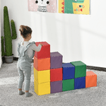 HOMCOM-Set-12-Cubi-Morbidi-Gioco-per-Bambini-Educativo-da-2-Anni-in-Su-20x20x20cm-Multicolore