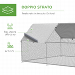 PawhutRecinto-Gabbia-per-Galline-in-Metallo-Galvanizzato-Impermeabile-Pollaio-con-Porta-e-Copertura-Oxford-280x570x195cm