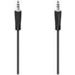 Hama Cavo Jack 3.5 mm M/Jack 3.5 mm M 15 metri nero (Hama 3.5mm Jack Stereo Cable Male to Male 1.5 Metre)