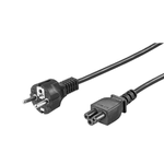 Microconnect PE010810S cavo di alimentazione Nero 1 m CEE7/7 Accoppiatore C5