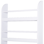 HOMCOM-Libreria-da-Parete-con-4-Ripiani-in-Legno-Bianco-Impermeabile-Carico-Massimo-30kg--59cm-x-12cm-x-113cm-