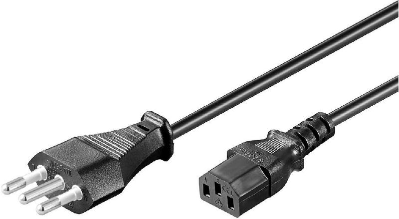 Microconnect-PE100430-cavo-di-alimentazione-Nero-3-m-Accoppiatore-C13--Power-Cord-Italy---C13-3m---Black-16A---H05VV-F3x