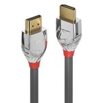 Lindy 37870 cavo HDMI 05 m HDMI tipo A Standard Nero Argento (0.5M High Speed Hdmi Cable - Cromo Line - Warranty 120M)